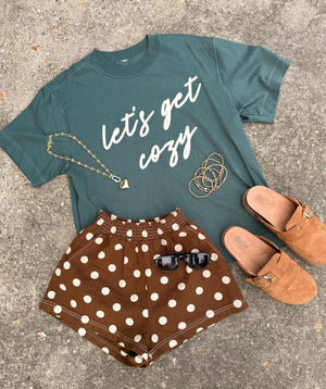 Let's Get Cozy Boxy Tee