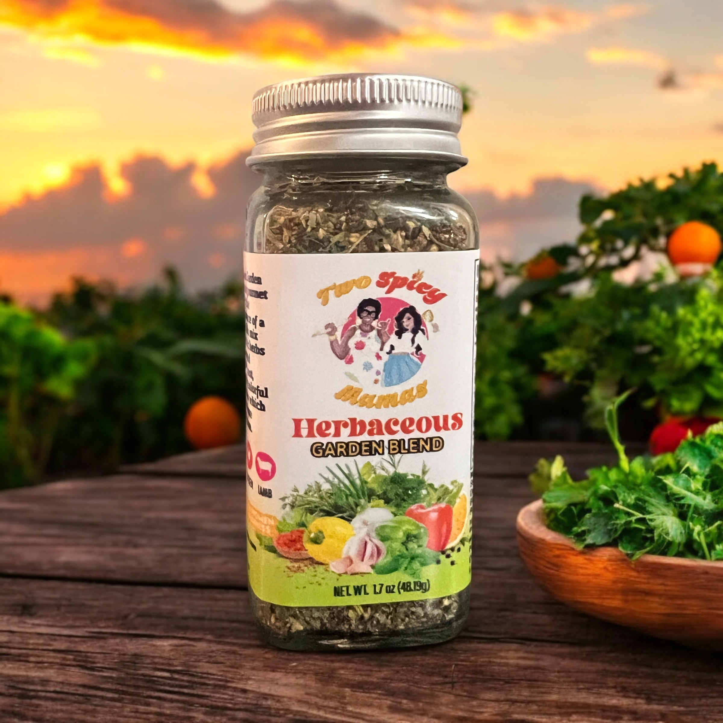Herbaceous Garden Blend by Two Spicy Mamas, Southern food gift main product photo