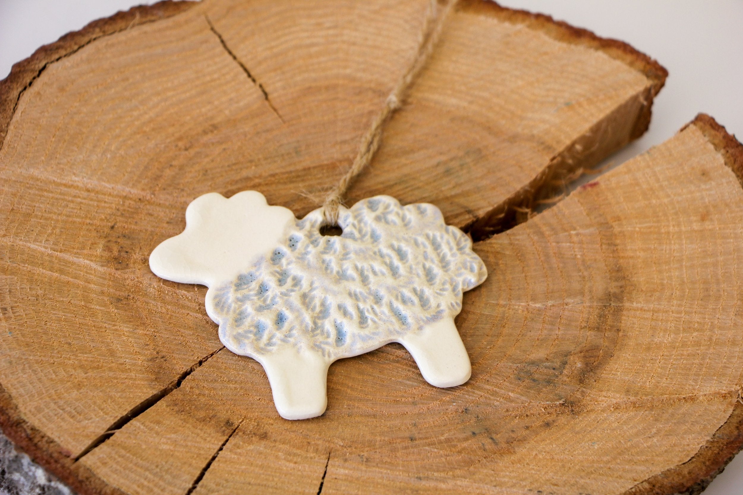 Prodigal Pottery Ceramic Sheep Ornament — product view 2