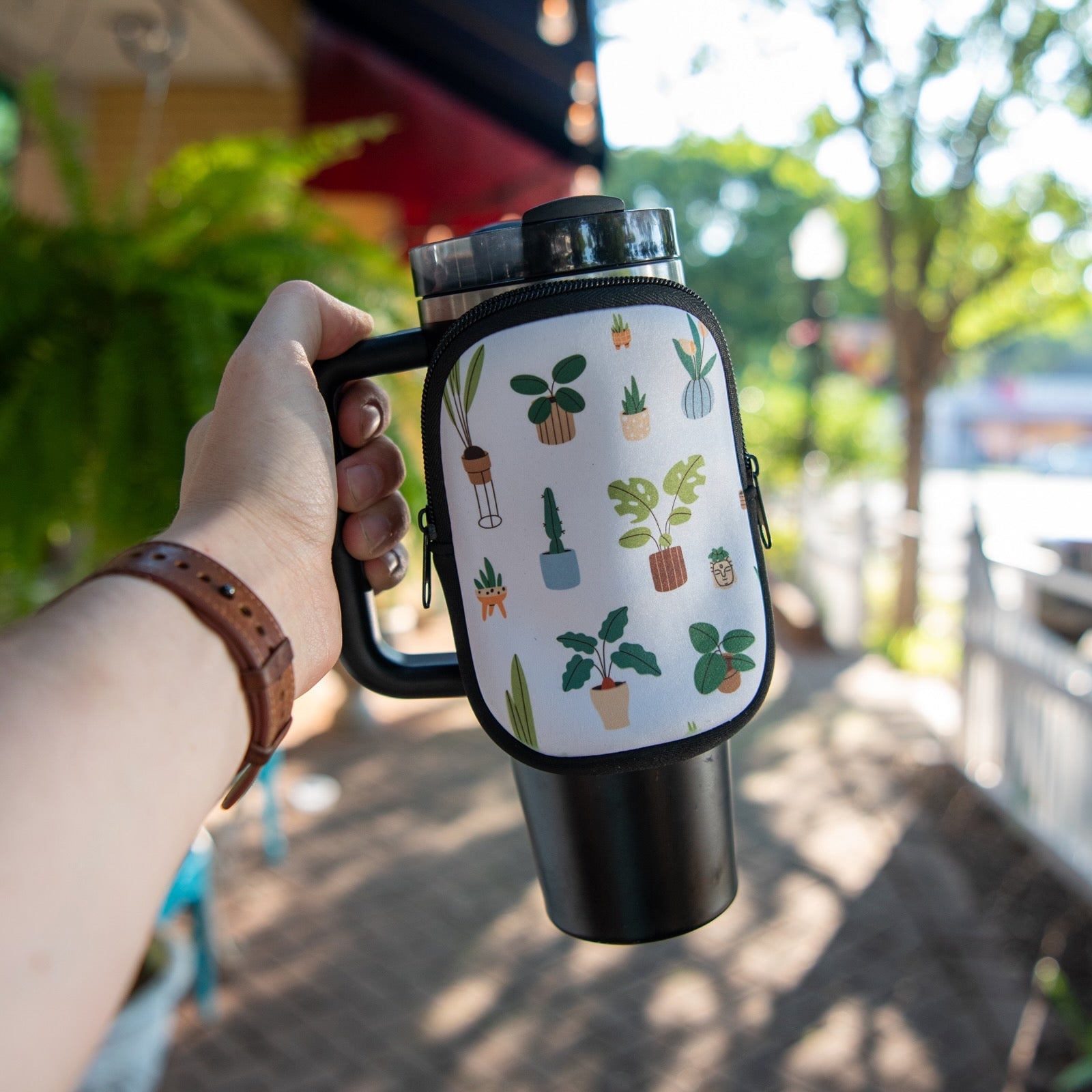 Houseplant - Tumbler Pouch by Still Magnolia, custom drinkware main product photo