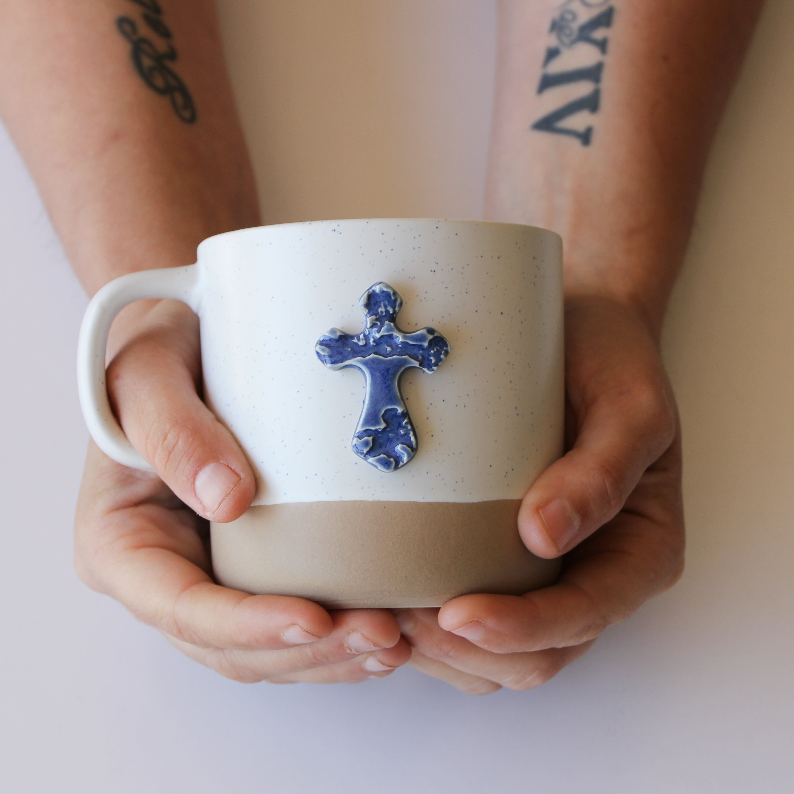 Prodigal Pottery Cross Coffee Mug — product view 1