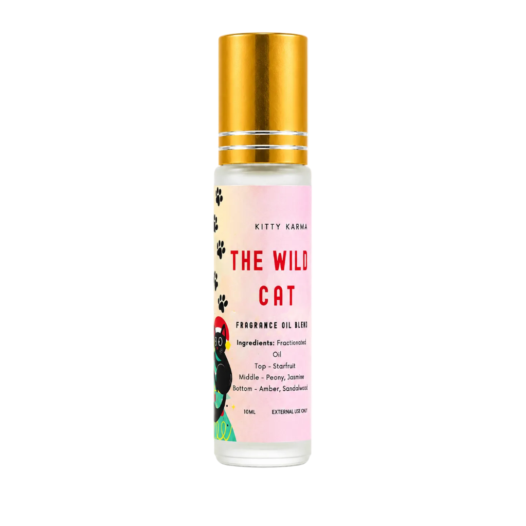 Kitty Karma Studio The Wish Cat perfume oil roller bottle
