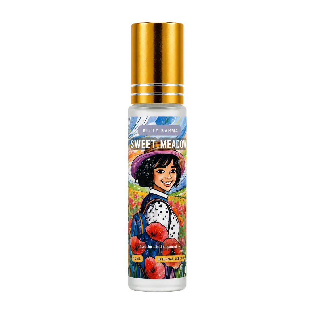 Kitty Karma Studio Sweet Meadow perfume oil roller bottle