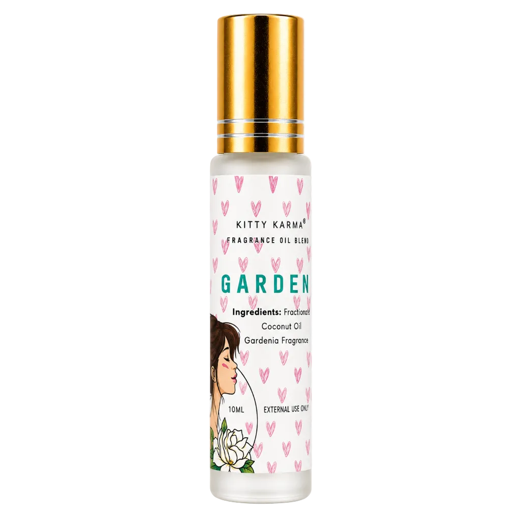 Kitty Karma Studio Gardenia perfume oil roller bottle