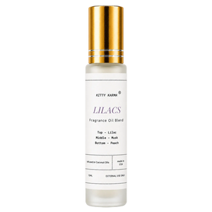 Kitty Karma Studio Lilacs perfume oil roller bottle