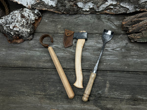 Small Wood Carving Kit WS3 detail view by Sharky Forged Steel Tools