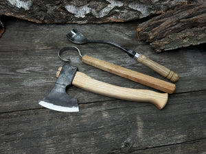 Small Wood Carving Kit WS3 detail view by Sharky Forged Steel Tools