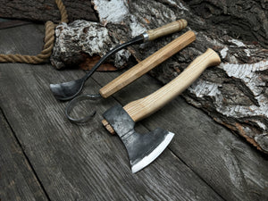 Small Wood Carving Kit WS3 detail view by Sharky Forged Steel Tools