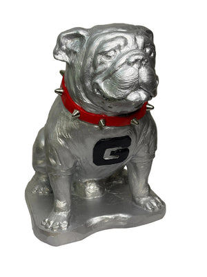 Georgia Bulldogs Chrome Finish UGA Mascot Statue by College Bronze