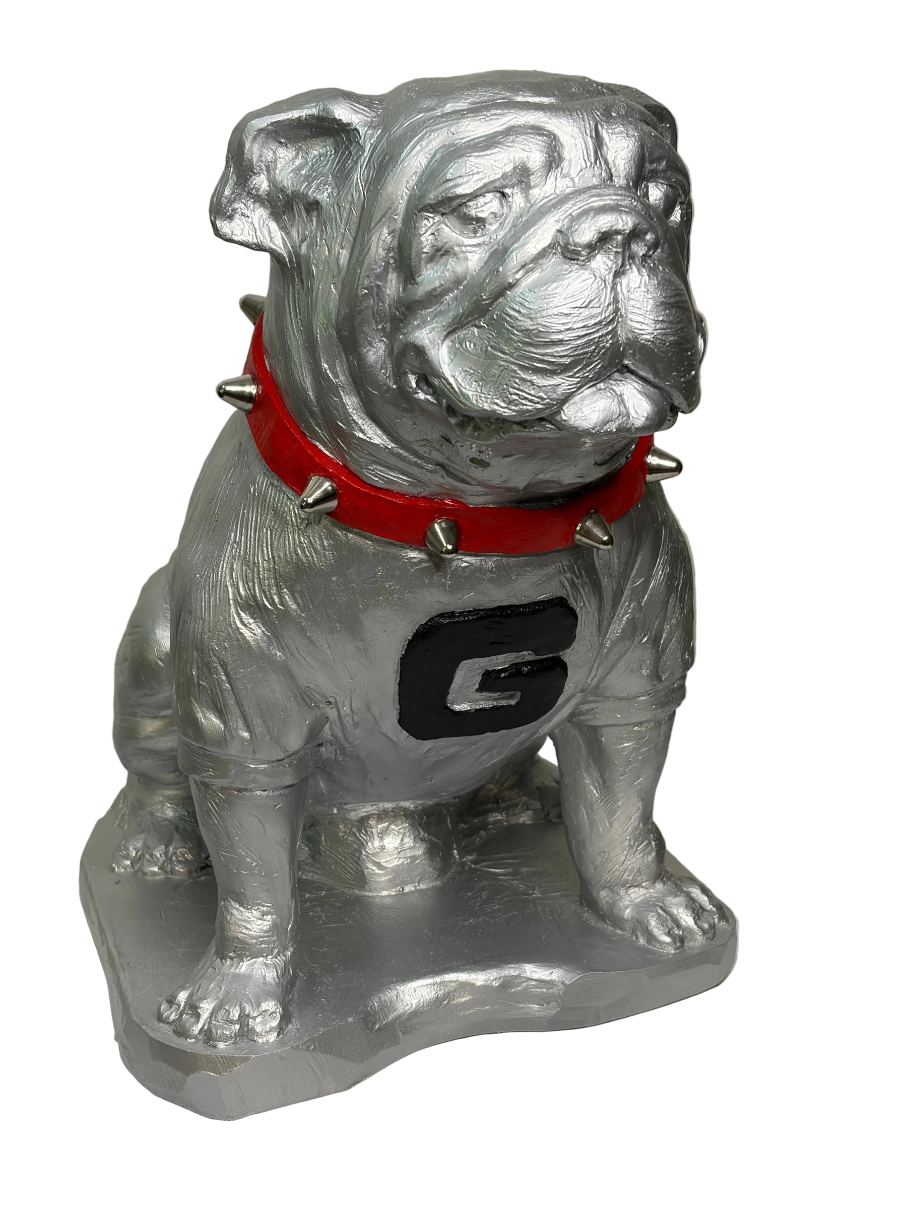 Georgia Bulldogs Chrome Finish UGA Mascot Statue alternate view 3