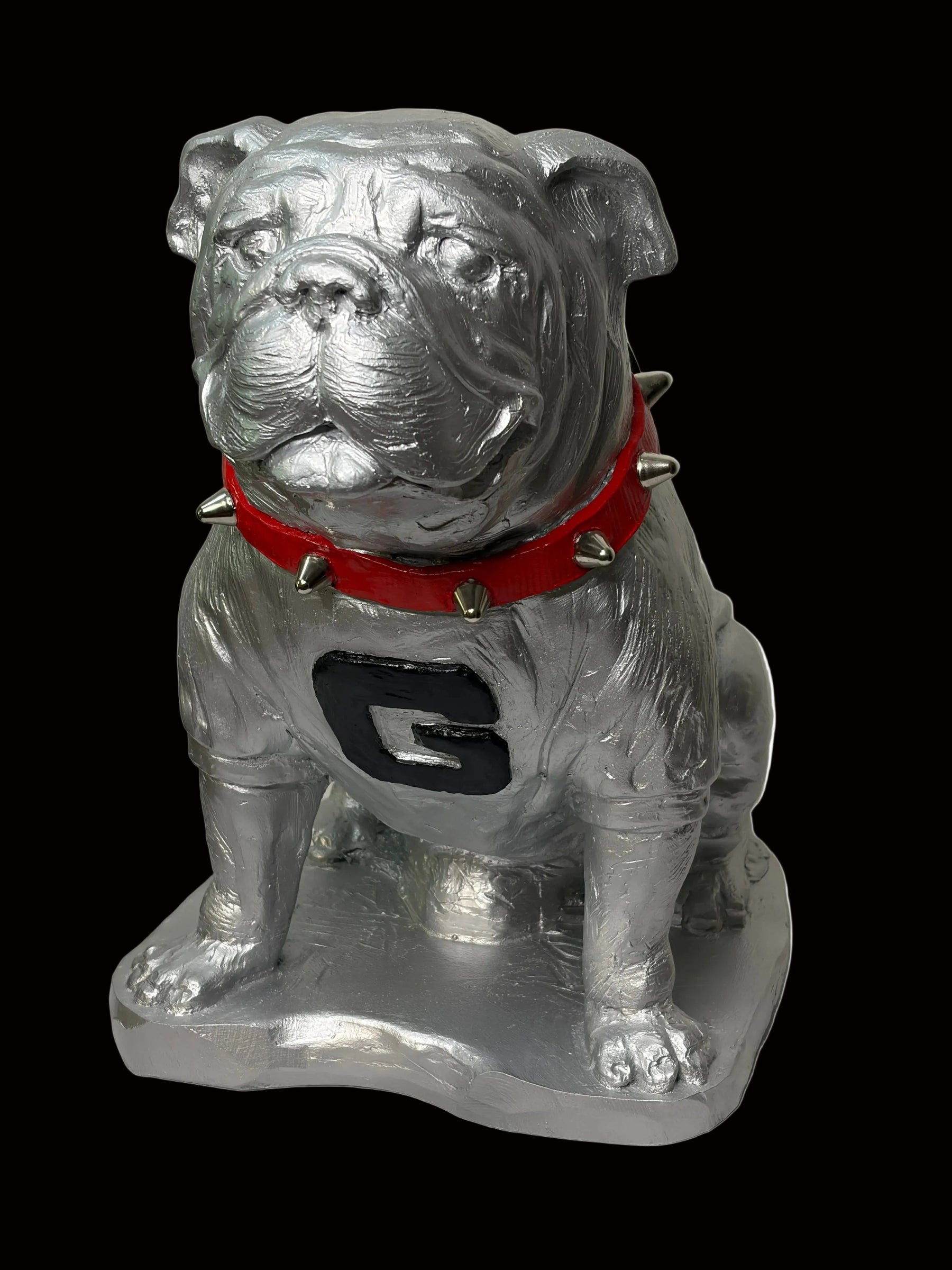 Georgia Bulldogs Chrome Finish UGA Mascot Statue alternate view 2