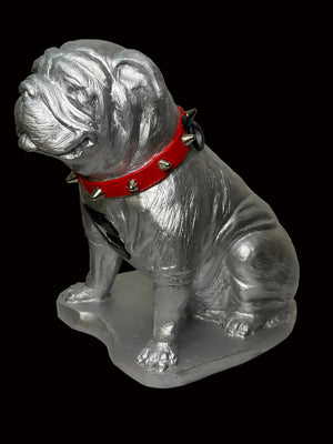 Georgia Bulldogs Chrome Finish UGA Mascot Statue alternate view 5