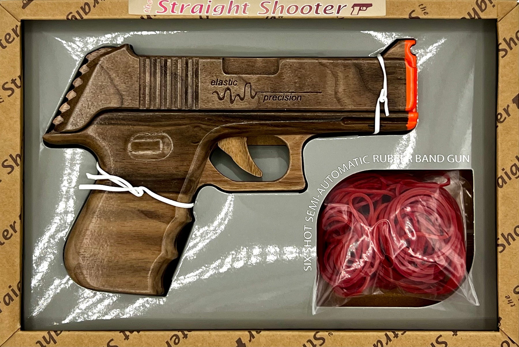 Model 9MM Rubber Band Gun by Elastic Precision, Southern food gift detail photo 6