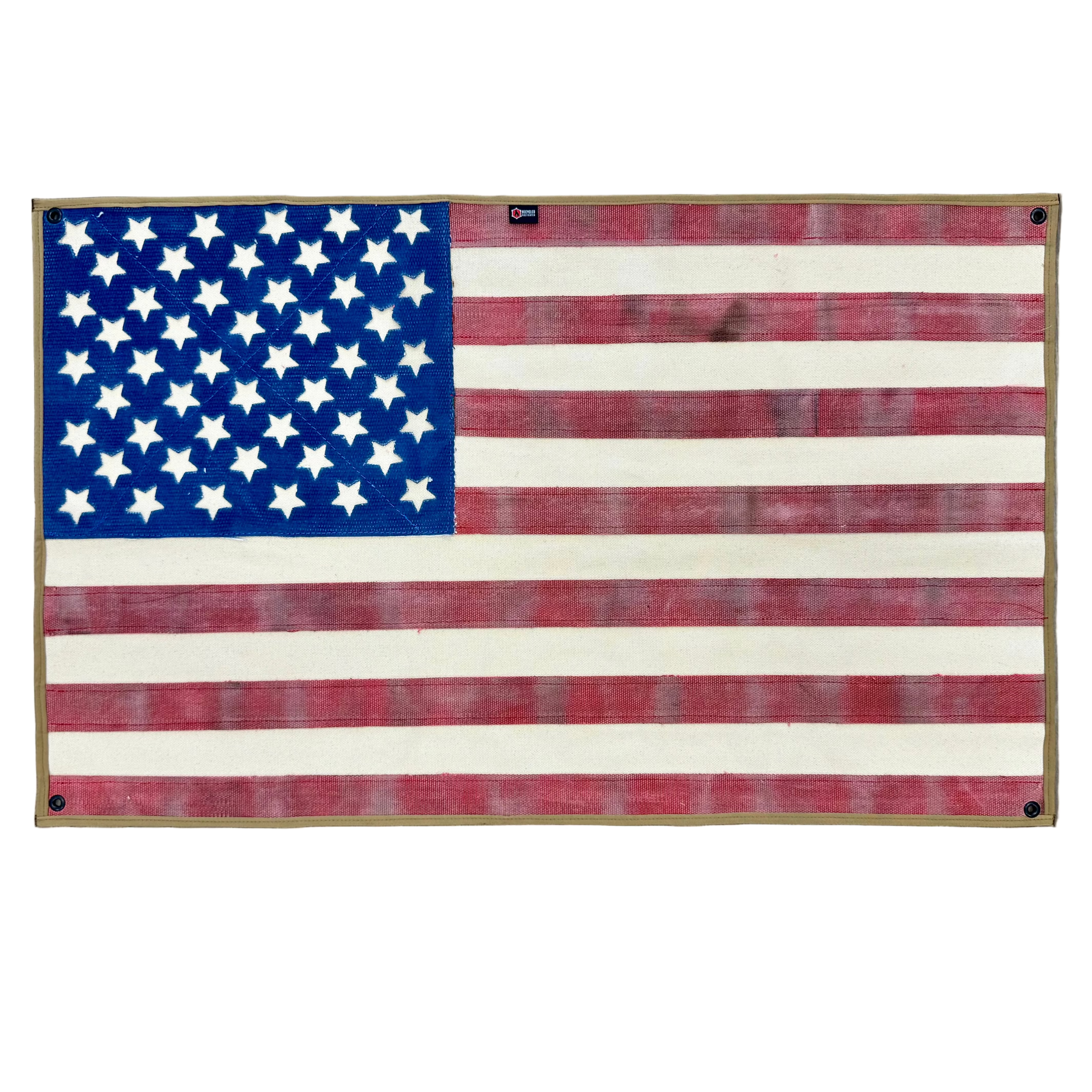 American Flag - Fire Hose - Vintage by Recycled Firefighter, Southern home decor main product photo