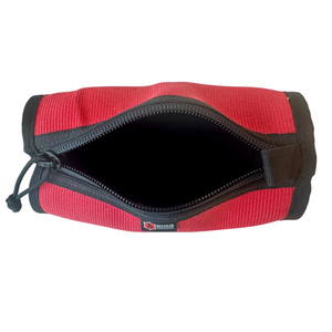 Fire Hose Dopp Kit by Recycled Firefighter, handmade leather goods detail photo 7