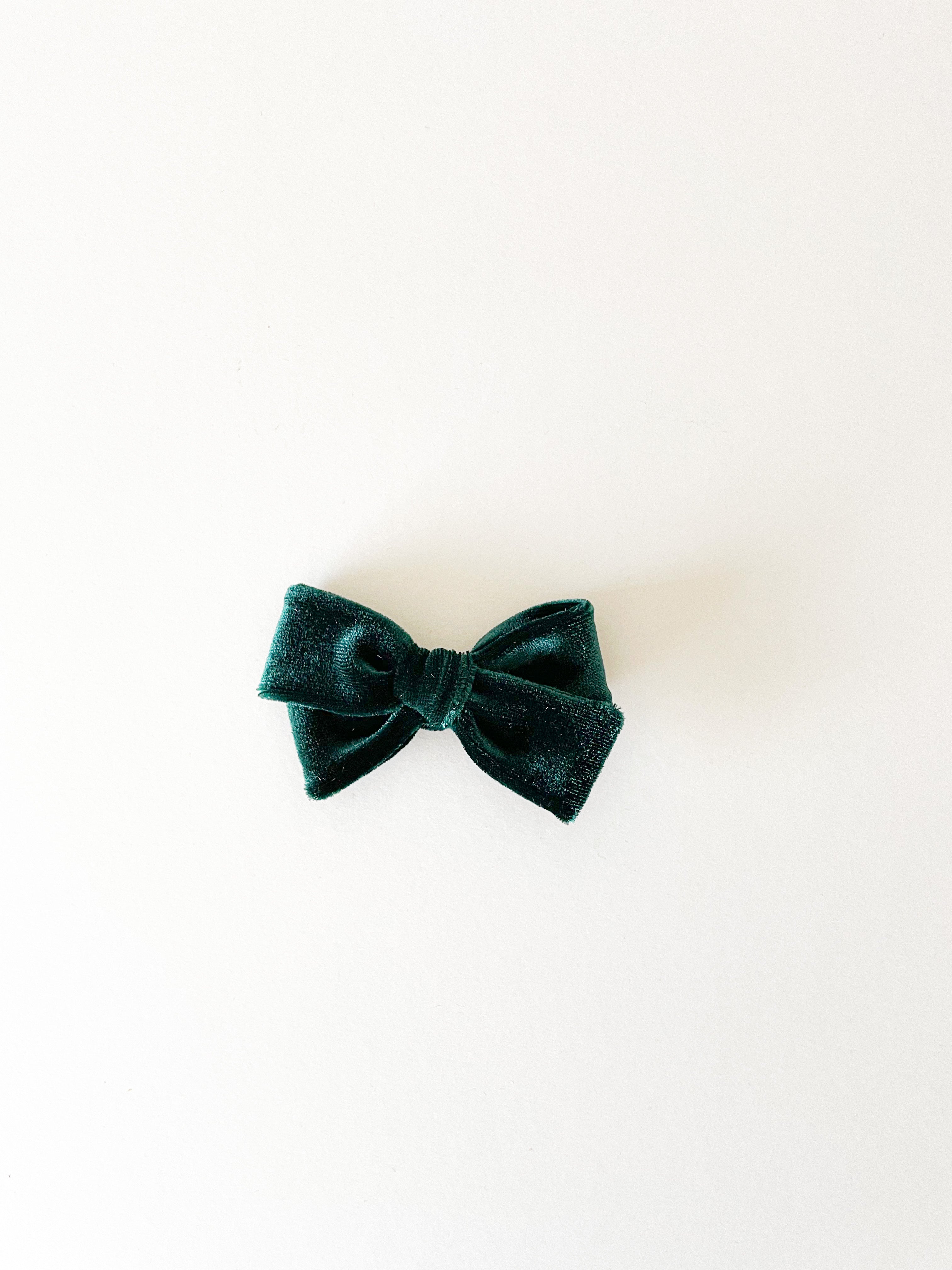 Hunter Green Velvet Pinwheel by Boosh Baby image 1