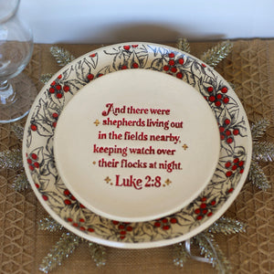 Ceramic Large Christmas Dinner Plate