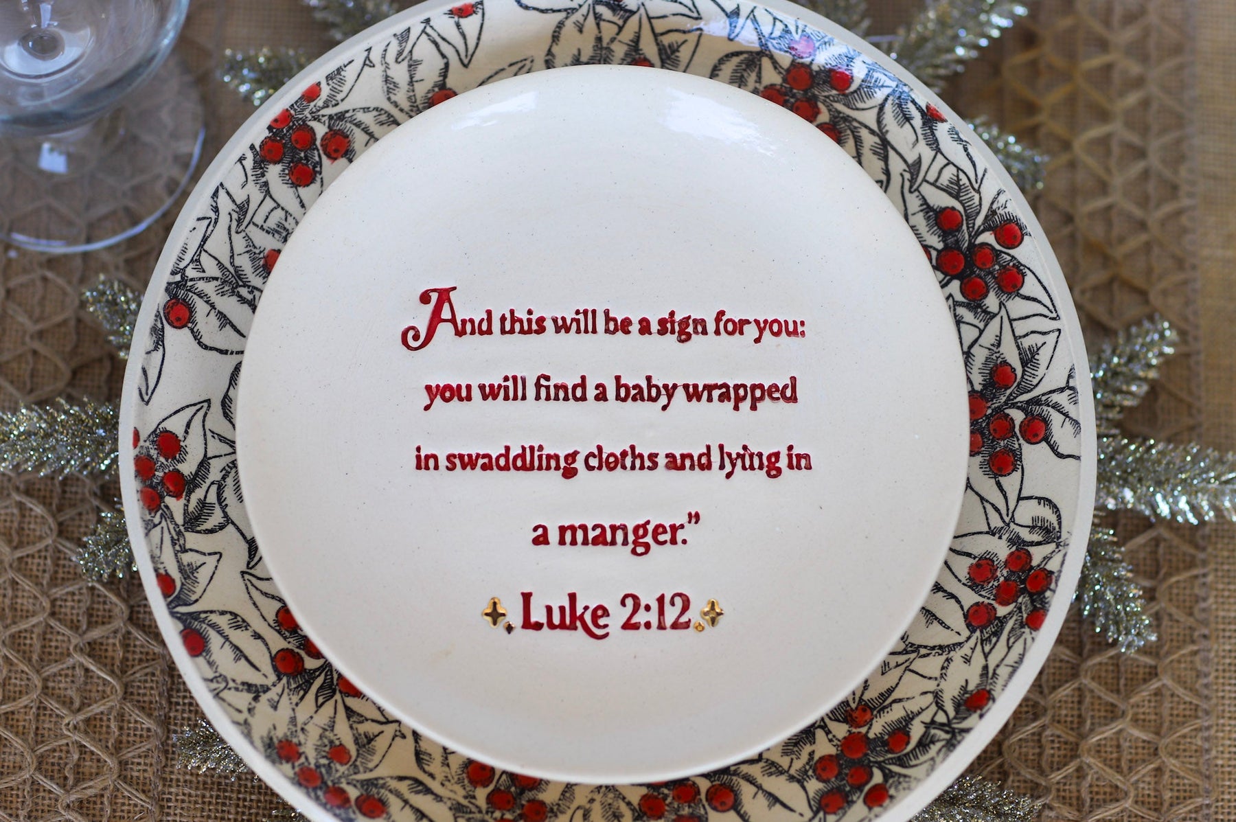 Christmas Scripture Plates
