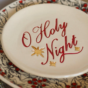 Ceramic O Holy Night Plate