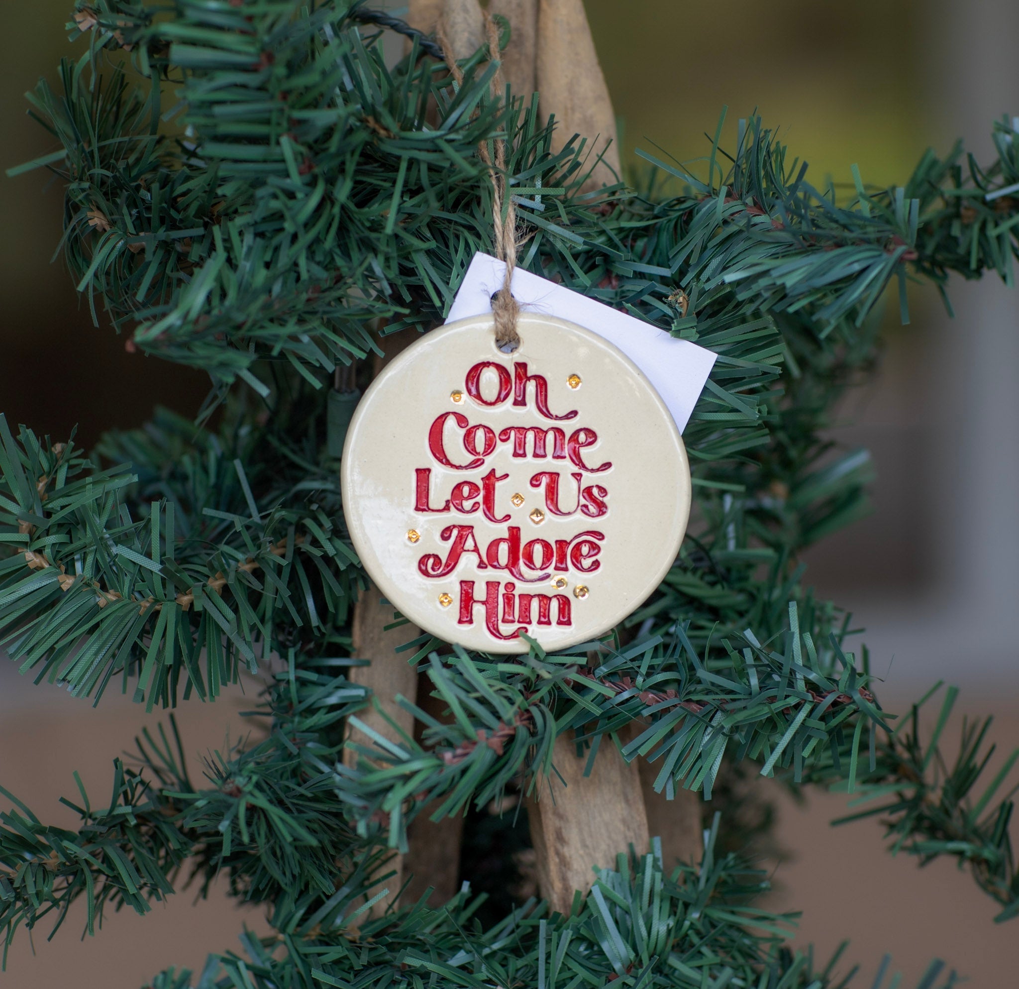 Prodigal Pottery Oh Come Let Us Ornament — product view 1