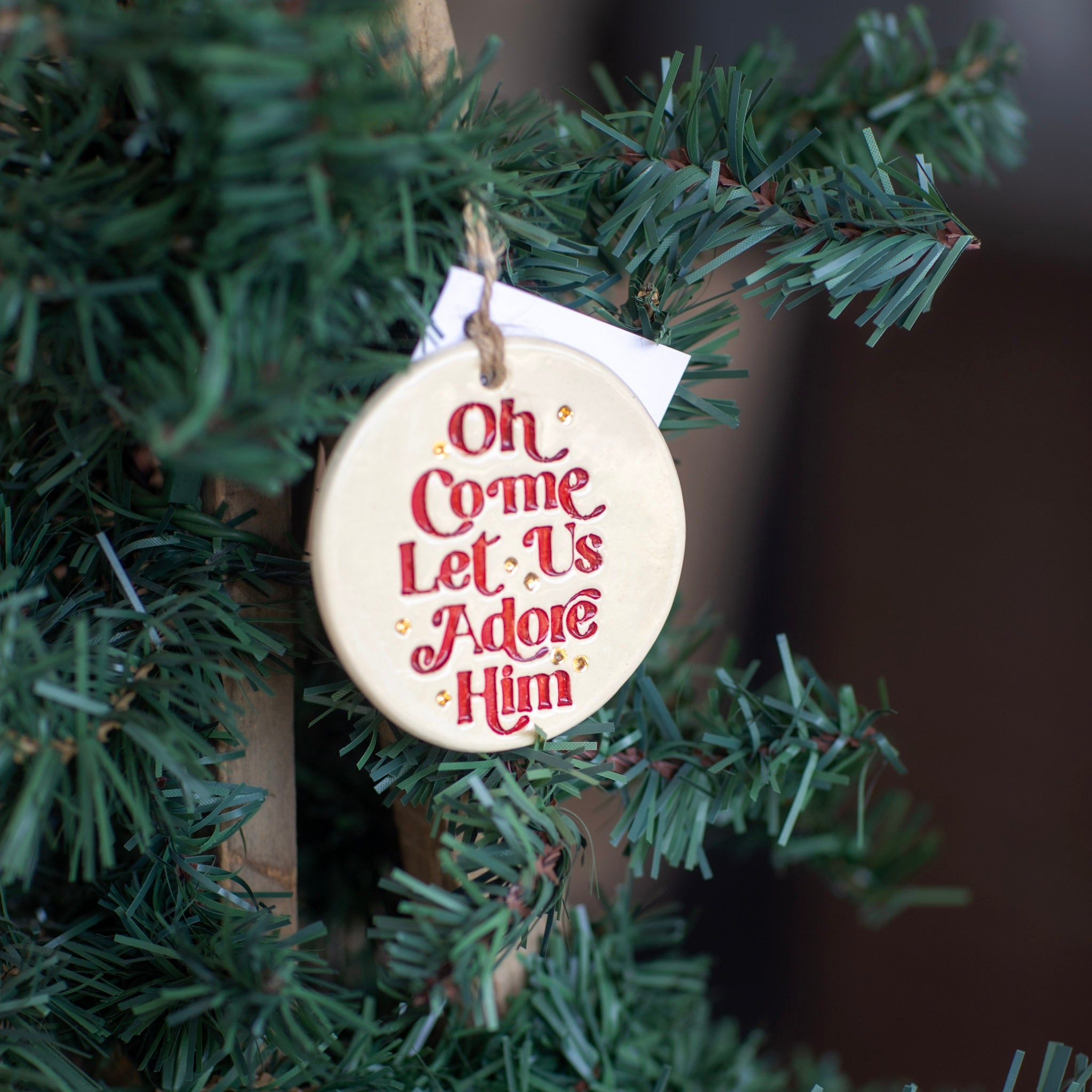 Prodigal Pottery Oh Come Let Us Ornament — product view 2
