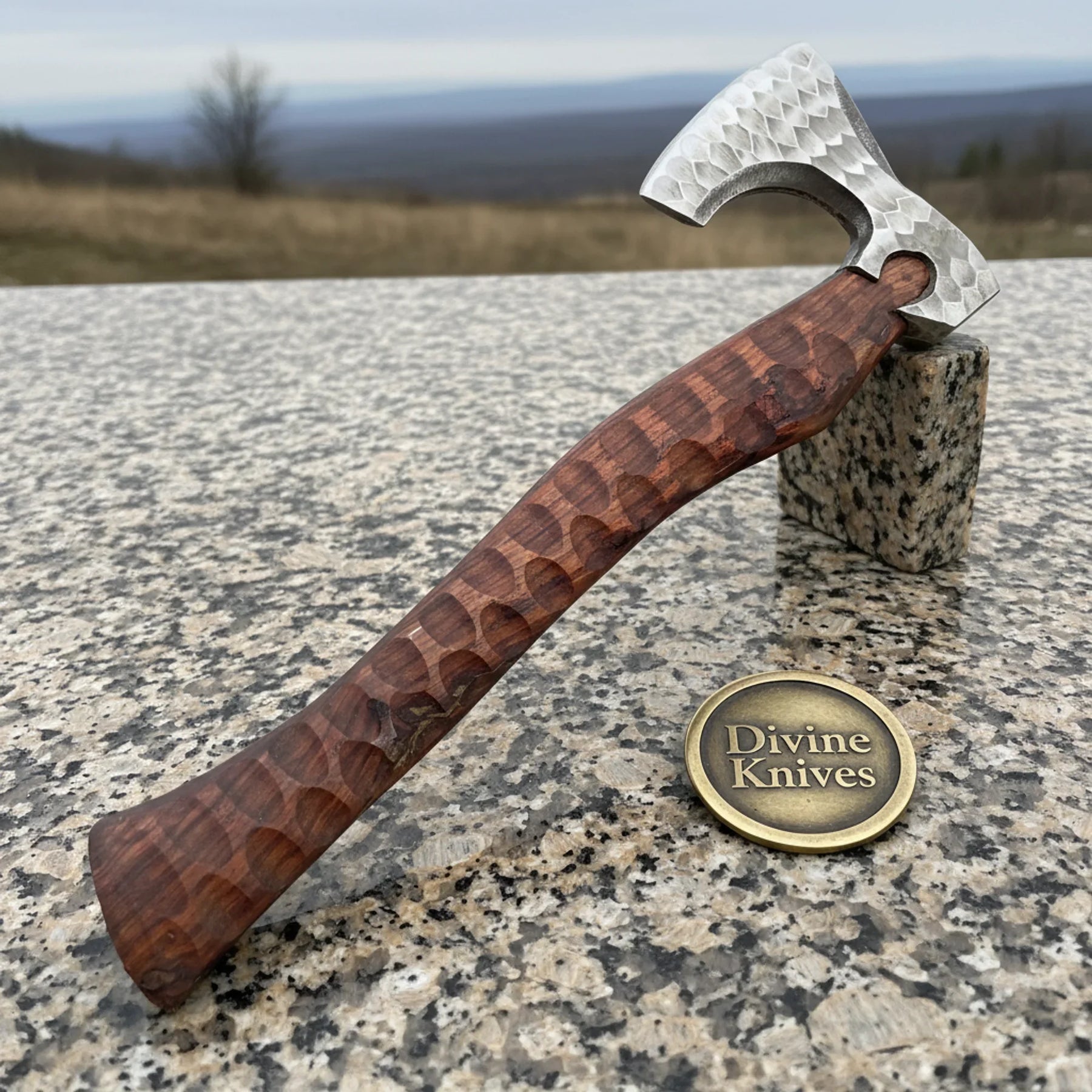 Timber Dragon Carbon Steel Axe — Hand-Forged Hatchet by Divine Knives