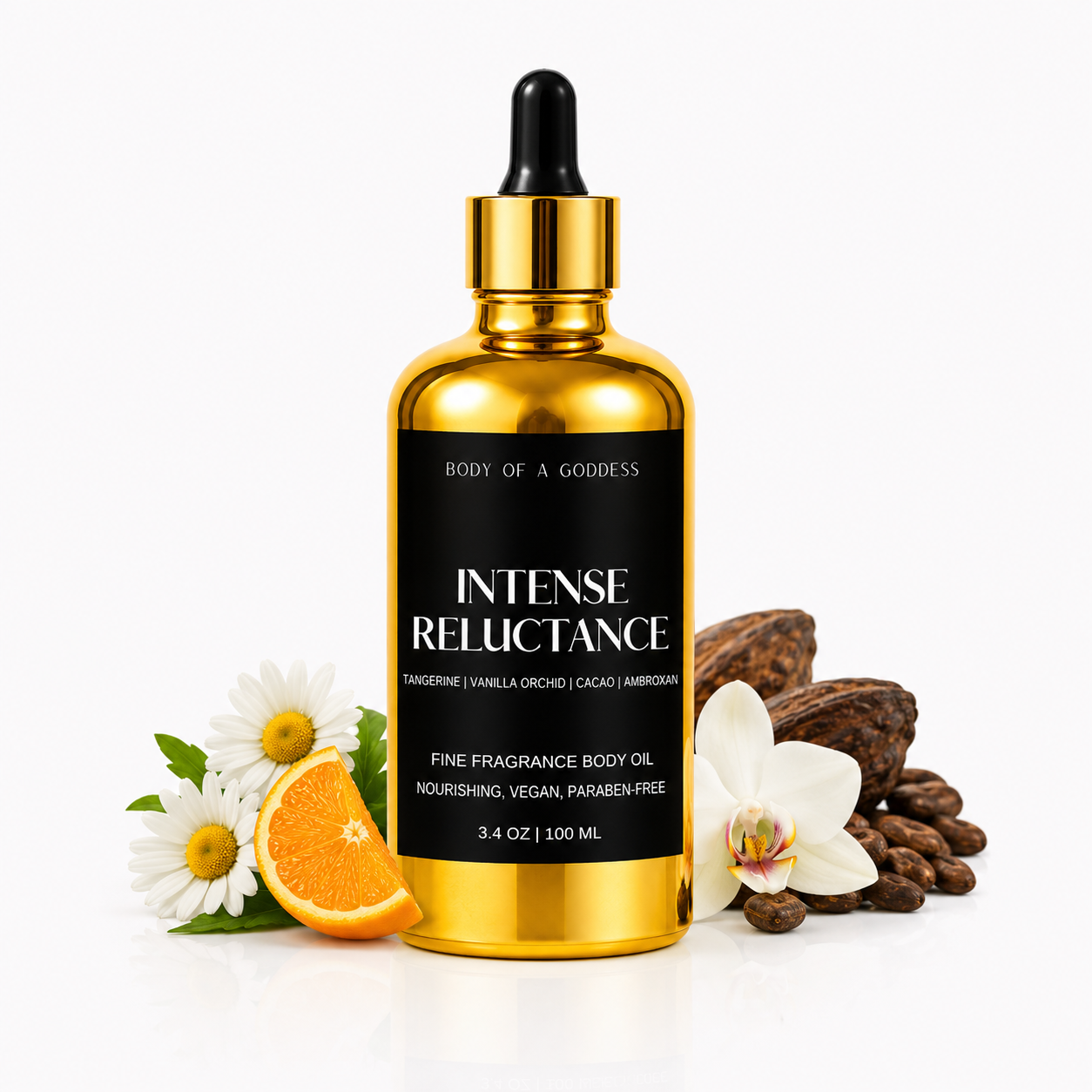 INTENSE RELUCTANCE BODY OIL (UNISEX) by Body of a Goddess
