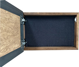 Rather Be Fishing Hidden Gun Safe - Handcrafted Gun Concealment Decor - Hidden Gun Shelf with Magnetic Lock for Quick Access - Hidden Wall Safe for Se by Bellewood Designs