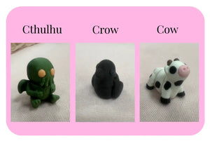 Individual Little Fidget | Made-to-Order 3D Printed Mini Toy by Mushroom Lady Co, paper gift detail photo 9