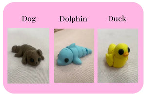 Individual Little Fidget | Made-to-Order 3D Printed Mini Toy by Mushroom Lady Co, paper gift detail photo 10