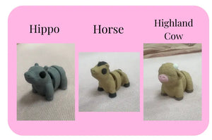 Individual Little Fidget | Made-to-Order 3D Printed Mini Toy by Mushroom Lady Co, paper gift detail photo 15