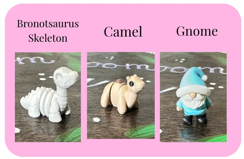 Individual Little Fidget | Made-to-Order 3D Printed Mini Toy by Mushroom Lady Co, paper gift detail photo 16
