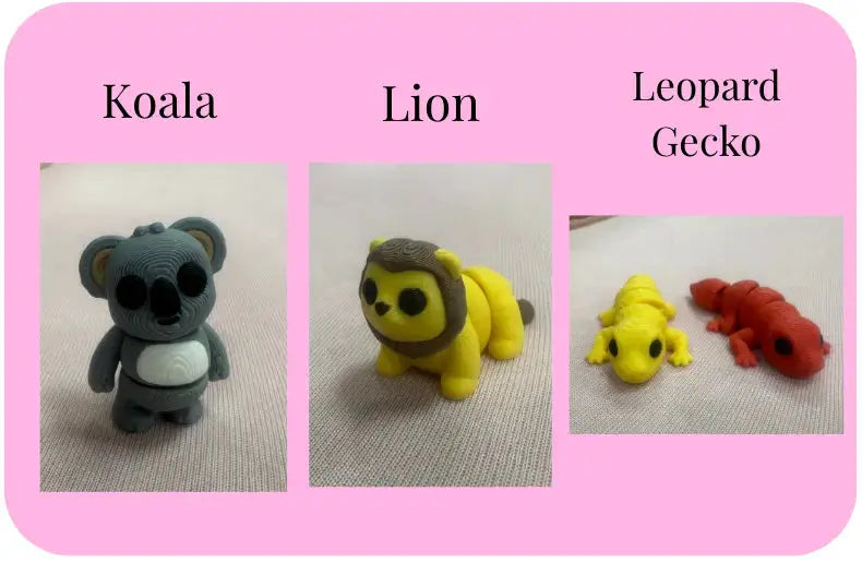 Individual Little Fidget | Made-to-Order 3D Printed Mini Toy by Mushroom Lady Co, paper gift detail photo 17