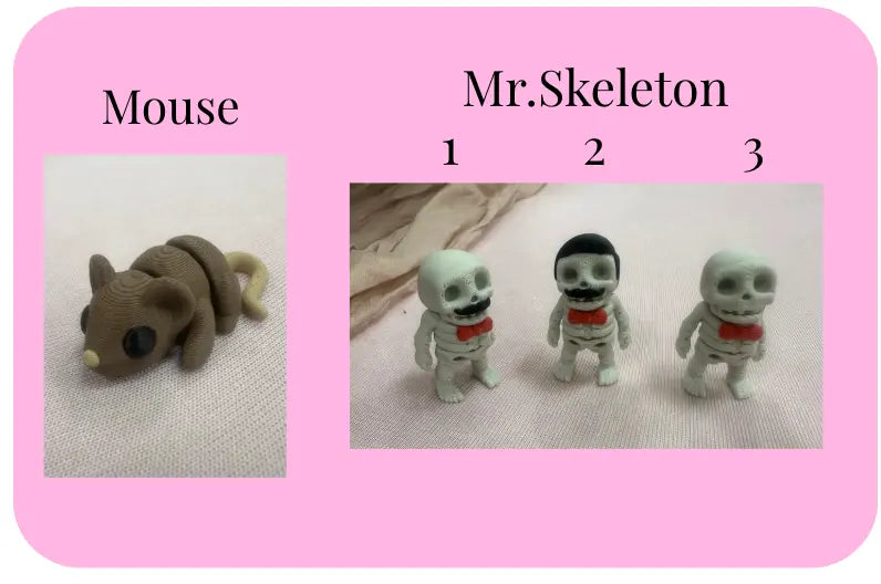 Individual Little Fidget | Made-to-Order 3D Printed Mini Toy by Mushroom Lady Co, paper gift detail photo 20