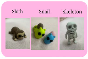 Individual Little Fidget | Made-to-Order 3D Printed Mini Toy by Mushroom Lady Co, paper gift detail photo 28