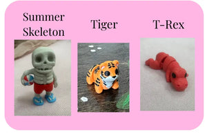 Individual Little Fidget | Made-to-Order 3D Printed Mini Toy by Mushroom Lady Co, paper gift detail photo 31