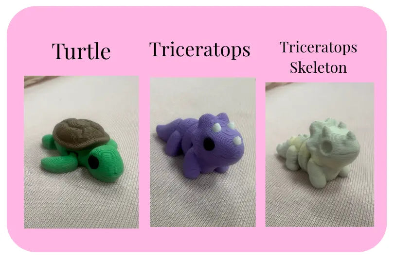 Individual Little Fidget | Made-to-Order 3D Printed Mini Toy by Mushroom Lady Co, paper gift detail photo 33