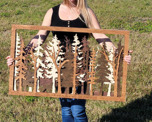 Into The Wild - 7 Layer Wall Art by EverLee Creations, Southern home decor detail photo 2