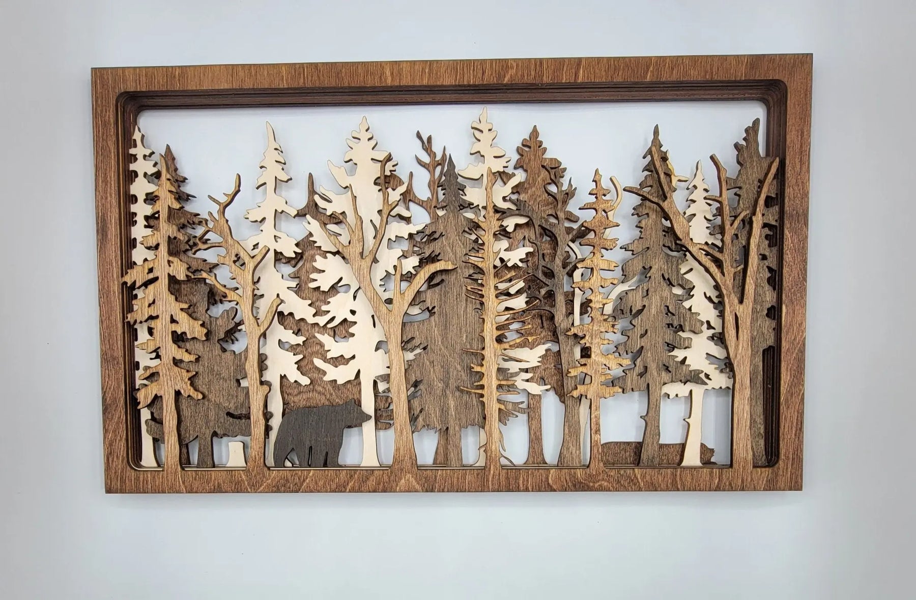 Into The Wild - 7 Layer Wall Art by EverLee Creations, Southern home decor detail photo 4