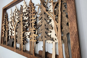 Into The Wild - 7 Layer Wall Art by EverLee Creations, Southern home decor detail photo 9