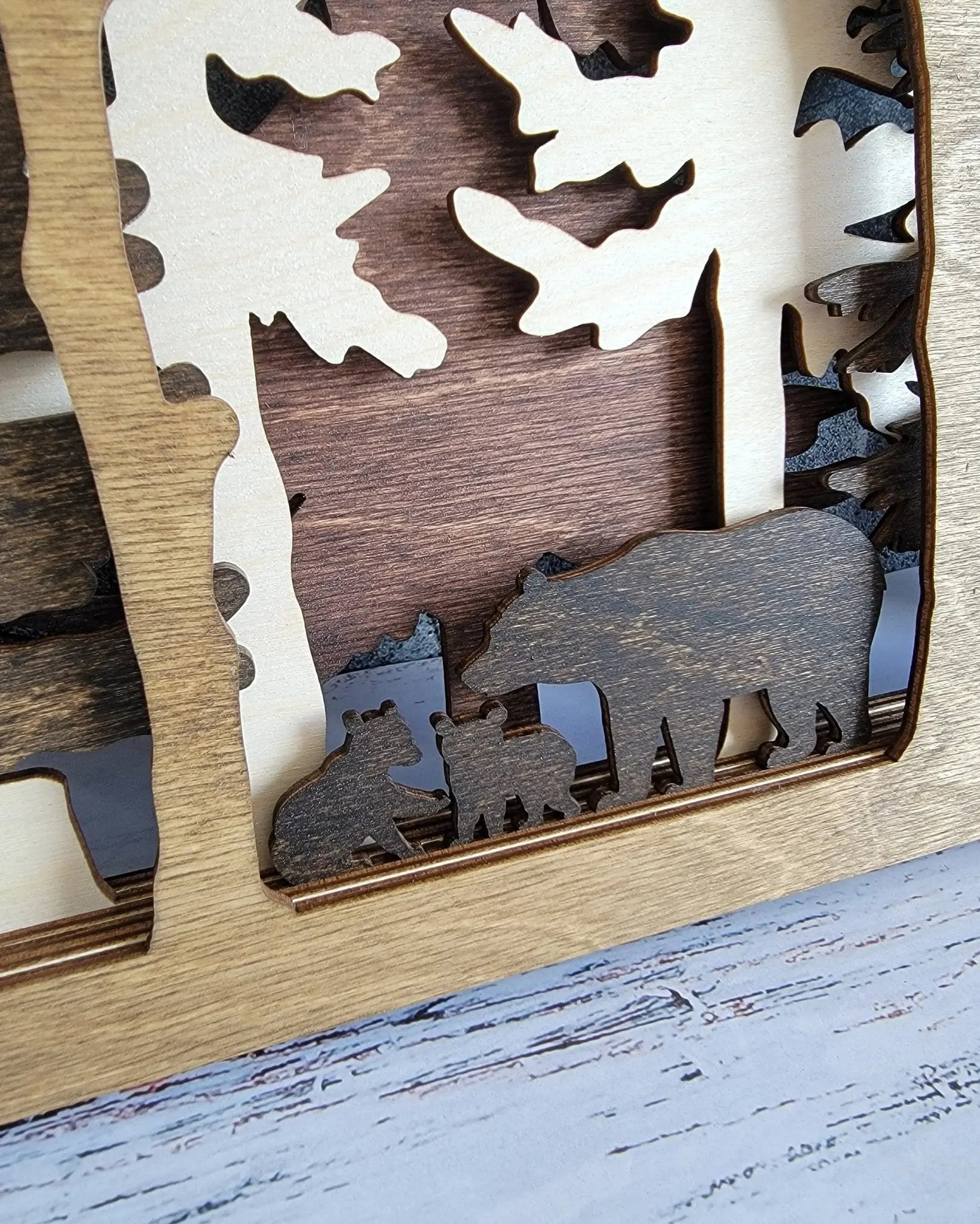Into The Wild - 7 Layer Wall Art by EverLee Creations, Southern home decor detail photo 12