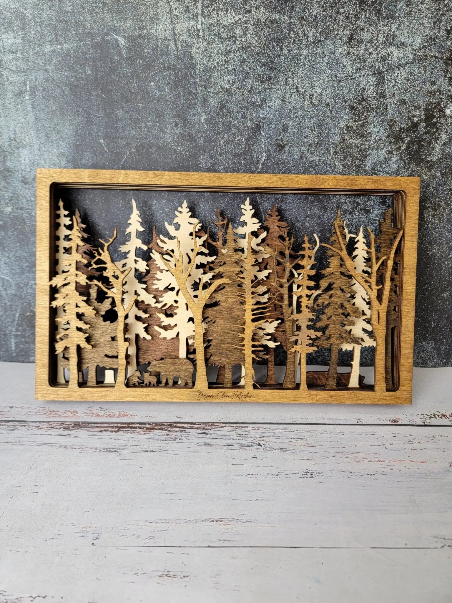 Into The Wild - 7 Layer Wall Art by EverLee Creations, Southern home decor detail photo 13