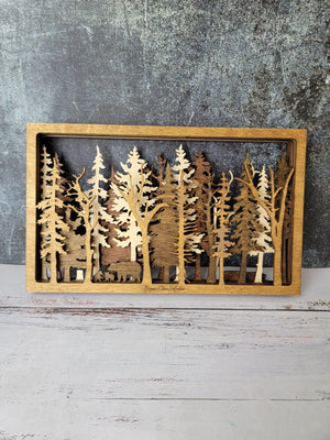 Into The Wild - 7 Layer Wall Art by EverLee Creations, Southern home decor detail photo 13