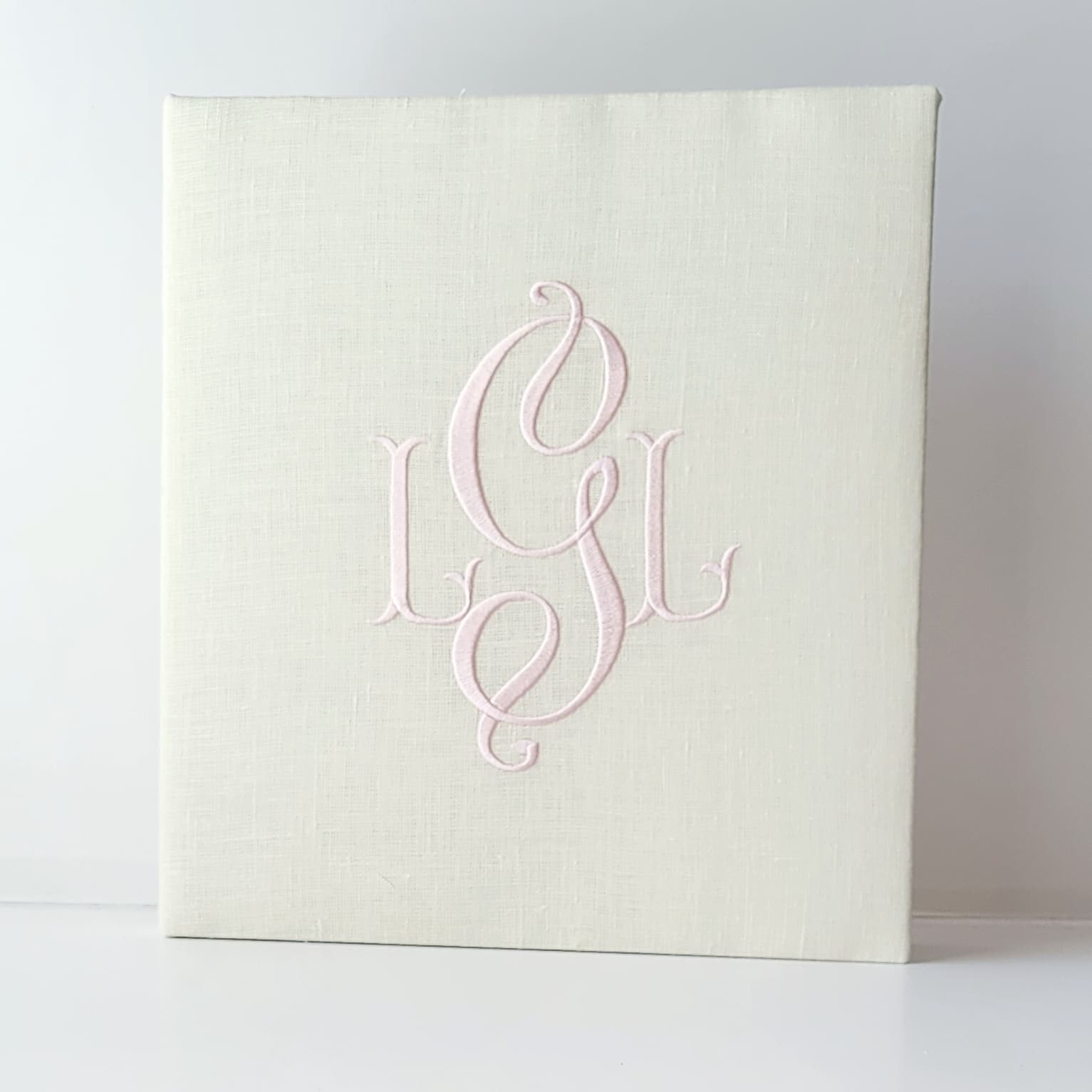 Baby Memory Book - Ivory Linen (w/o Bow) by AP Creations in Tuscaloosa, paper gift detail photo 4