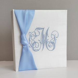 Baby Memory Book - Ivory Silk (w/ SATIN Bow) by AP Creations in Tuscaloosa, paper gift detail photo 9