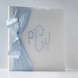 Baby Memory Book - Ivory Silk (w/ SILK Bow) by AP Creations in Tuscaloosa, paper gift detail photo 13