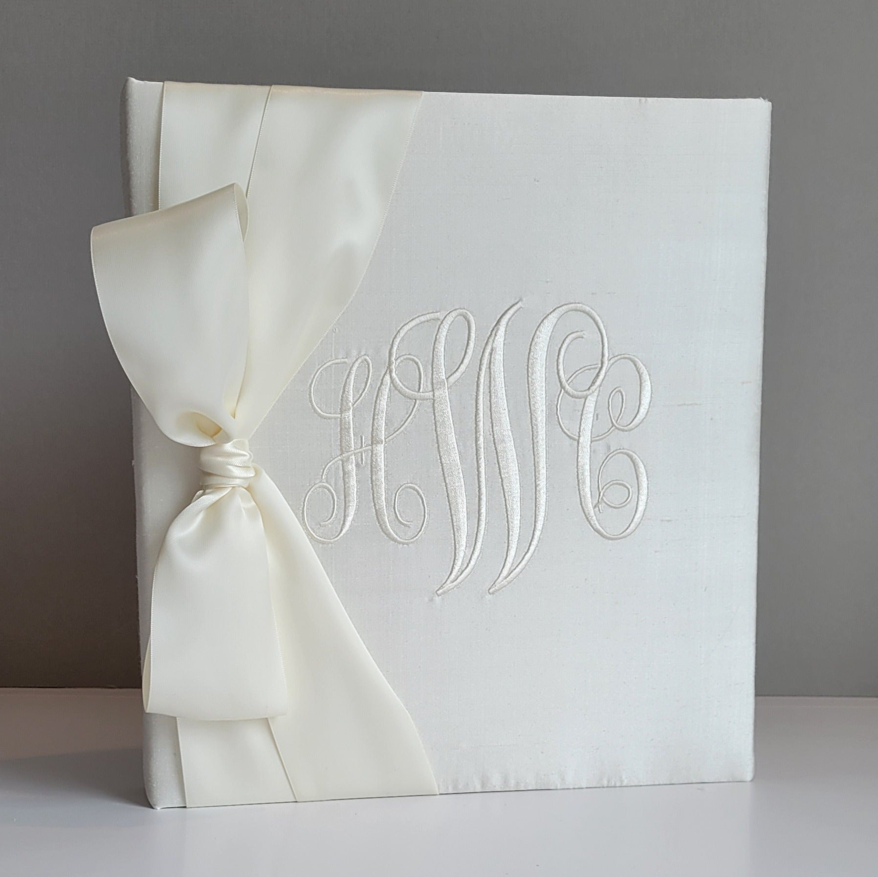 Baby Memory Book - Ivory Silk (w/ SATIN Bow) by AP Creations in Tuscaloosa, paper gift detail photo 5