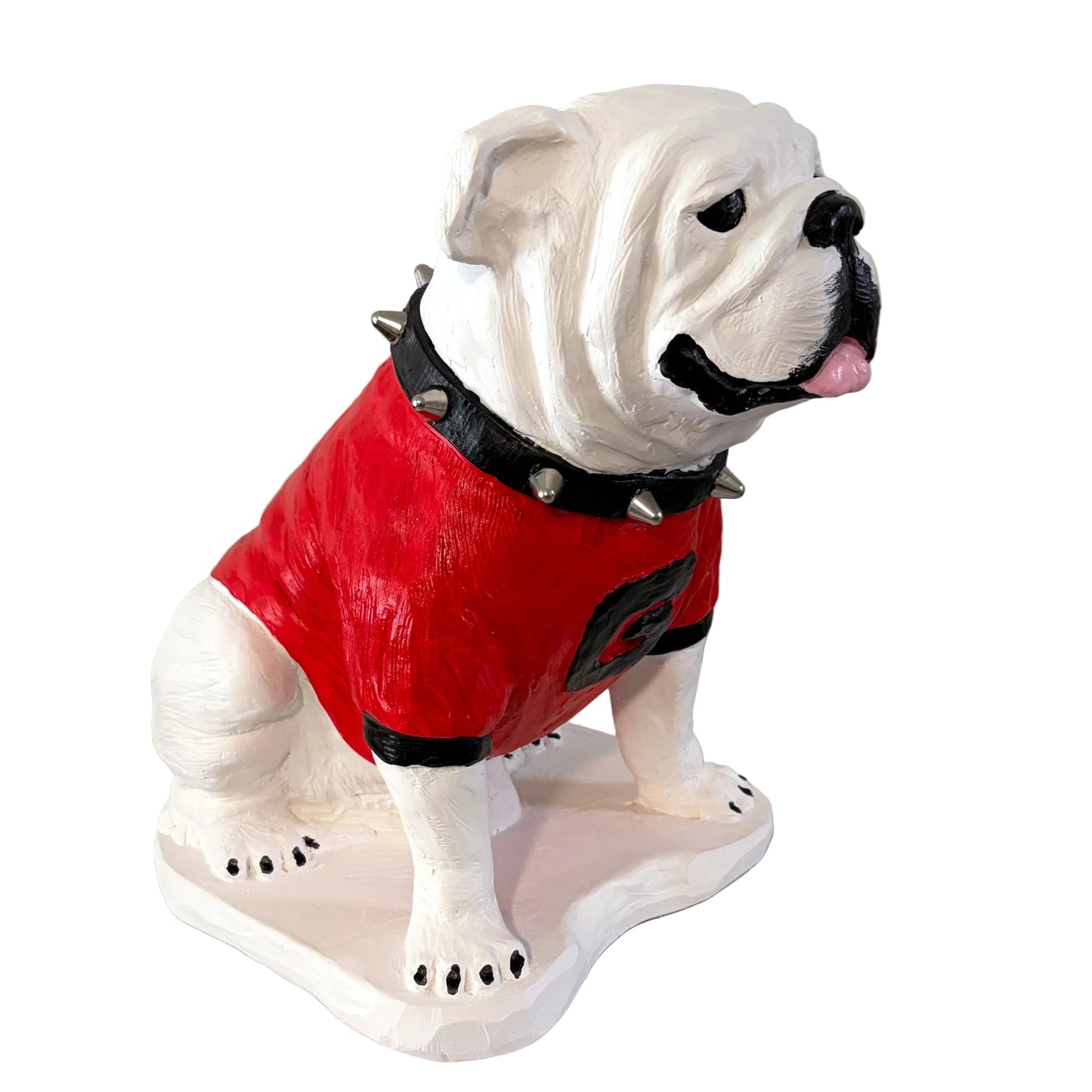 UGA Georgia Bulldog Mascot Stone Statue for Garden, Yard, Home Decor and Porch.