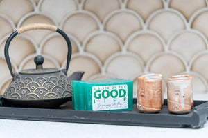 Japanese Matcha SOAP SLICE 5 oz. by Essential Journeys, natural skincare detail photo 2