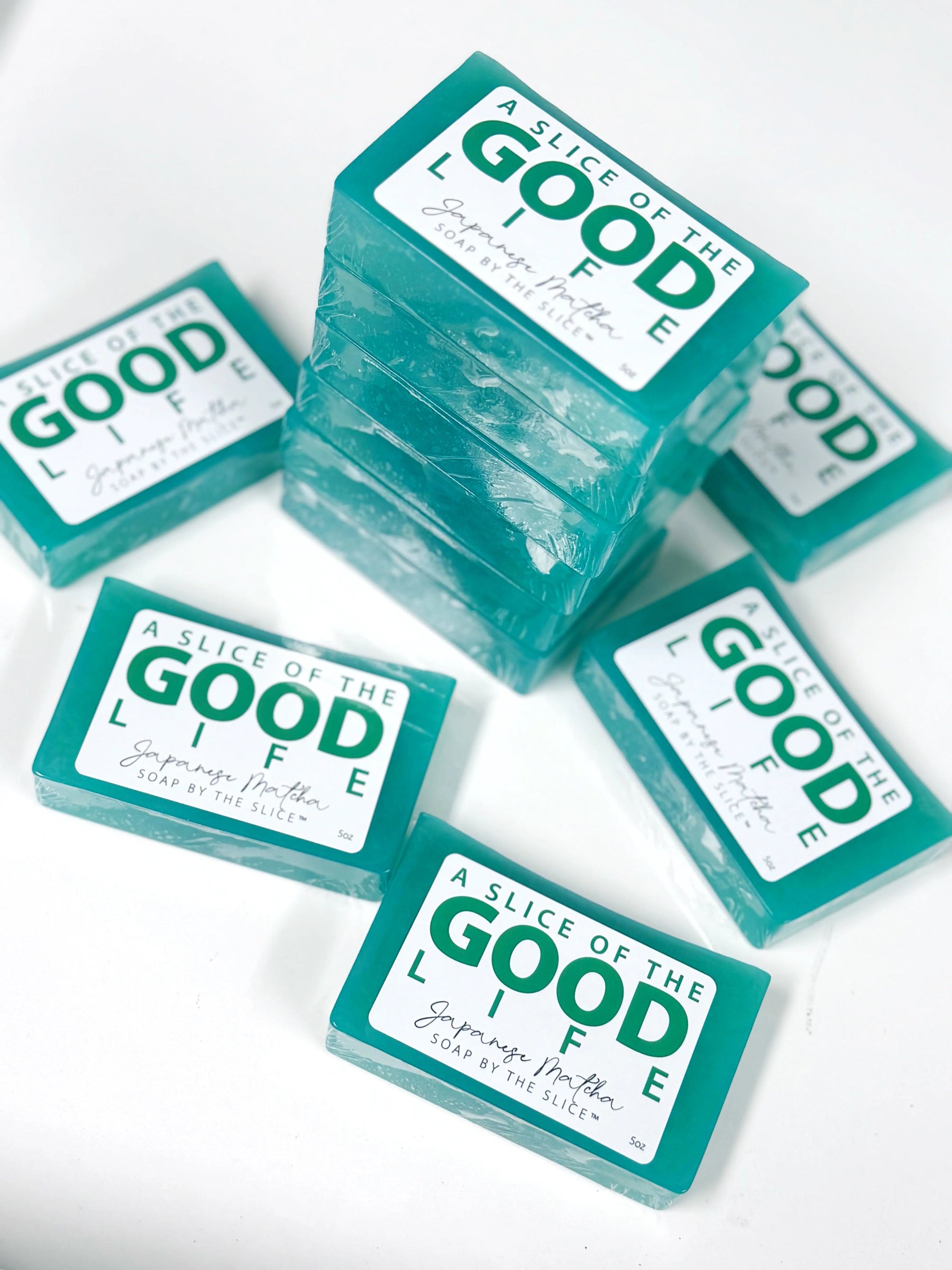 Japanese Matcha SOAP SLICE 5 oz. by Essential Journeys, natural skincare detail photo 6